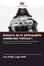 Histoire de la philosophie médiévale Volume I