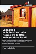 Capacità di mobilitazione delle risorse tra le ONG ambientaliste locali