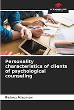 Personality characteristics of clients of psychological counseling 