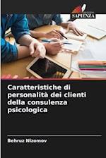 Caratteristiche di personalità dei clienti della consulenza psicologica