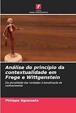 Análise do princípio da contextualidade em Frege e Wittgenstein