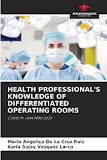 HEALTH PROFESSIONAL'S KNOWLEDGE OF DIFFERENTIATED OPERATING ROOMS