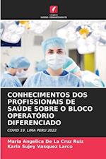 CONHECIMENTOS DOS PROFISSIONAIS DE SAÚDE SOBRE O BLOCO OPERATÓRIO DIFERENCIADO