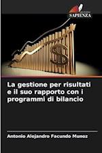 La gestione per risultati e il suo rapporto con i programmi di bilancio