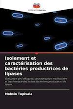 Isolement et caractérisation des bactéries productrices de lipases