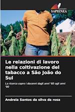 Le relazioni di lavoro nella coltivazione del tabacco a São João do Sul