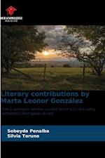 Literary contributions by Marta Leonor González 