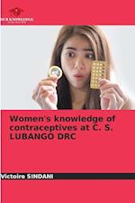 Women's knowledge of contraceptives at C. S. LUBANGO DRC 