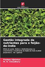 Gestão integrada de nutrientes para o feijão-da-índia