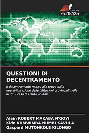 QUESTIONI DI DECENTRAMENTO