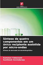 Síntese de quatro componentes em um único recipiente assistida por micro-ondas