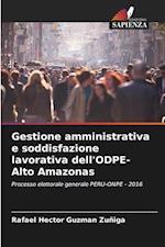 Gestione amministrativa e soddisfazione lavorativa dell'ODPE-Alto Amazonas