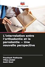 L'interrelation entre l'orthodontie et la parodontie Une nouvelle perspective