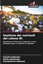 Gestione dei nutrienti del cotone Bt