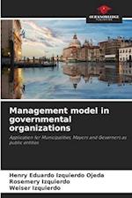 Management model in governmental organizations