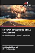 SISTEMA DI GESTIONE DELLE CATASTROFI