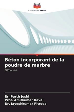 Béton incorporant de la poudre de marbre