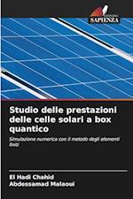 Studio delle prestazioni delle celle solari a box quantico