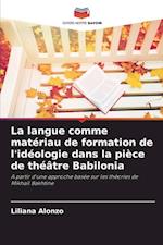 La langue comme matériau de formation de l'idéologie dans la pièce de théâtre Babilonia