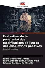 Évaluation de la popularité des modifications de lien et des évaluations positives