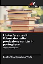 L'interferenza di Echuwabo nella produzione scritta in portoghese