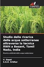 Studio della ricarica delle acque sotterranee attraverso la tecnica RWH a Besant, Tamil Nadu, India