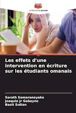 Les effets d'une intervention en écriture sur les étudiants omanais