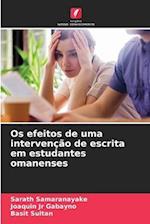 Os efeitos de uma intervenção de escrita em estudantes omanenses