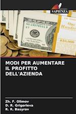 MODI PER AUMENTARE IL PROFITTO DELL'AZIENDA