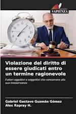 Violazione del diritto di essere giudicati entro un termine ragionevole