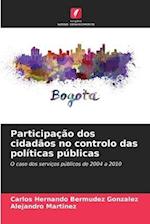 Participação dos cidadãos no controlo das políticas públicas