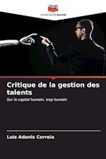 Critique de la gestion des talents