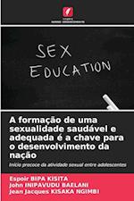 A formação de uma sexualidade saudável e adequada é a chave para o desenvolvimento da nação