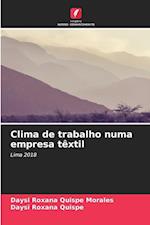 Clima de trabalho numa empresa têxtil