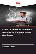 Étude de l'effet de différents troubles sur l'apprentissage des élèves