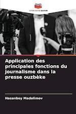 Application des principales fonctions du journalisme dans la presse ouzbèke