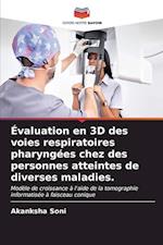 Évaluation en 3D des voies respiratoires pharyngées chez des personnes atteintes de diverses maladies.