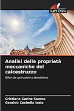 Analisi delle proprietà meccaniche del calcestruzzo