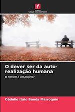 O dever ser da auto-realização humana