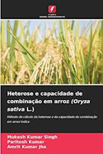 Heterose e capacidade de combinação em arroz (Oryza sativa L.)