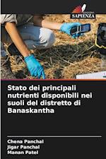 Stato dei principali nutrienti disponibili nei suoli del distretto di Banaskantha