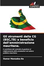 Gli strumenti della CG (BSC,TB) a beneficio dell'amministrazione mauritana.