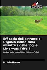 Efficacia dell'estratto di Urginea indica sulla minatrice delle foglie Liriomyza Trifolii