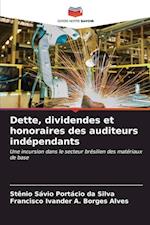 Dette, dividendes et honoraires des auditeurs indépendants