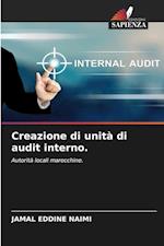 Creazione di unità di audit interno.