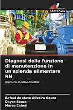 Diagnosi della funzione di manutenzione in un'azienda alimentare RN