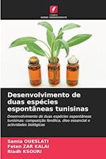 Desenvolvimento de duas espécies espontâneas tunisinas