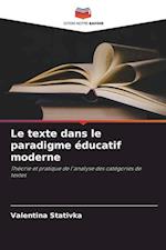 Le texte dans le paradigme éducatif moderne