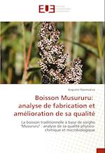 Boisson Musururu: analyse de fabrication et amélioration de sa qualité