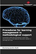 Procedures for learning management in methodological support